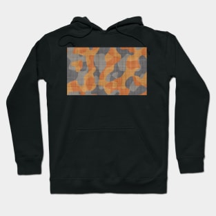 Orange and Grey camouflage pet bandana Hoodie